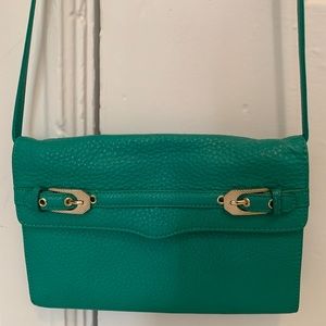 Rebecca Minkoff Turquoise Clutch w Strap
